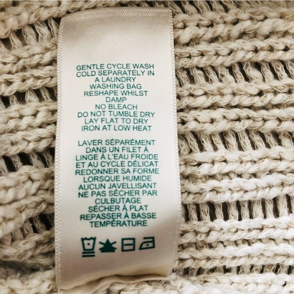 Roots Cream Cotton & Linen Blend Sweater - Picture 8 of 11